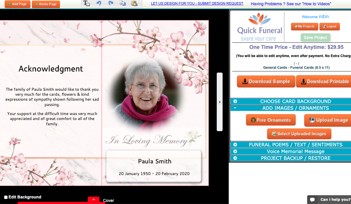 How to Create a Funeral Program Online